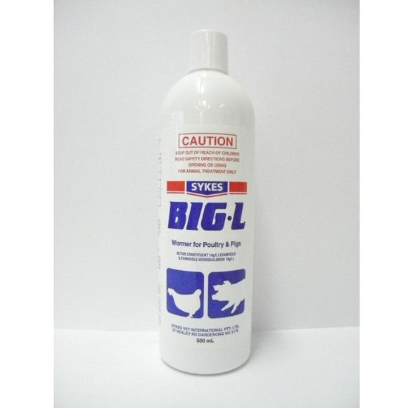 Big L Wormer for Pigs and Poultry 500ml