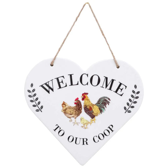 Heart Country Welcome Coop Sign
