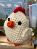 Hand Crocheted Chickens - Three Colour Choices!