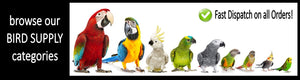 banner for shopping by bird category