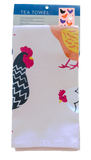 Tea Towel - Bright Hens