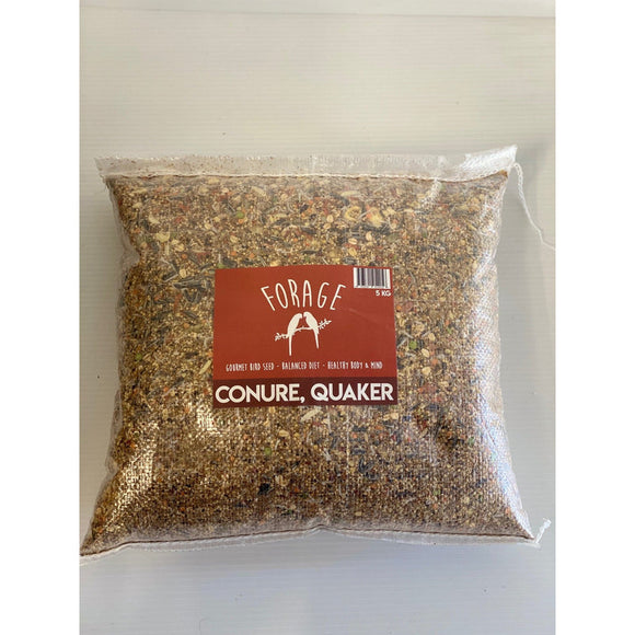 NEW! Forage Gourmet Bird Seed Conure + Quaker 5 kg