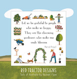 Red Tractor Designs Magnet "A Day in the Garden"