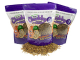 Chubby Mealworms -  Dried Mealworms and Black Soldier Fly Mix - Three Sizes!