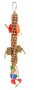 Bird Toy Leather Weave Kabob