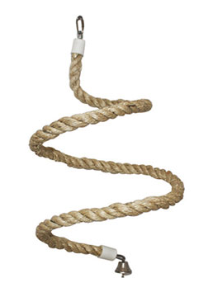 Bird Perch Spiral Rope