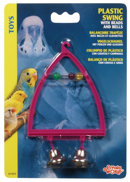 Living World Bird Swing with Beads and Bells