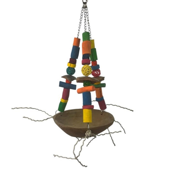 Fun and Colourful Hanging Feeder Bowl