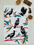 Tea Towel - Magpies