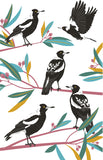Tea Towel - Magpies
