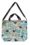 Cotton Tote Bag - Blue Wren