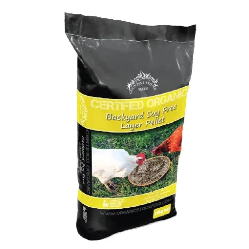 Country Heritage CERTIFIED ORGANIC Backyard Layer Soy Free Pellet 20kg ...