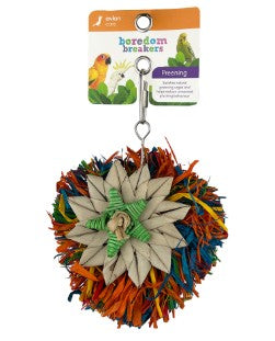 Avian Rainbow Raffia Pinwheel