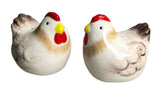 Chicken Salt & Pepper Shakers White