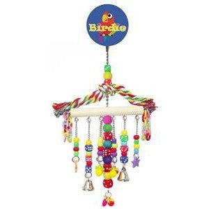 Birdie Large Hanger with Beads, dice plastic chain