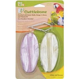 E2 Enriched Cuttlebone 2 pack - Mango and Banana Flavoured