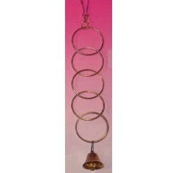 Brass Metal Rings Bird Toy