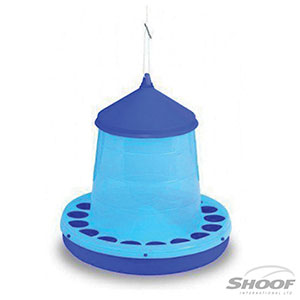 Poultry Feeder - Transparent Blue