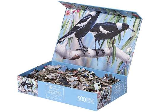 Australian Bird and Flora Magpie 500 Piece Puzzle