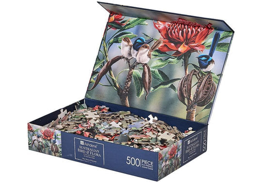 Australian Bird and Flora Blue Wren 500 Piece Puzzle