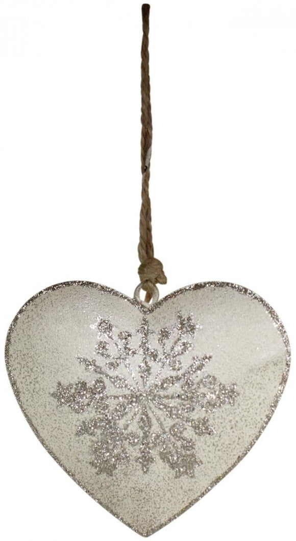 Hanging Heart SIlver Motif