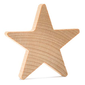 Wooden Star Shape 2"
