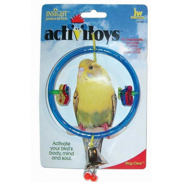 JW Insight BIRD TOY RING CLEAR