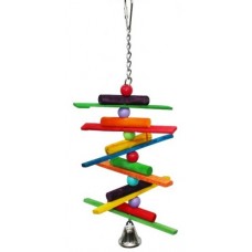 Hanging Wood Spiral Sticks Toy