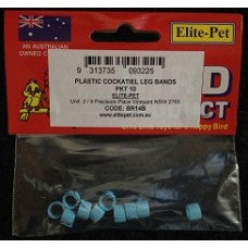 Plastic Cockatiel Bird Leg Rings Numbered Pkt 10