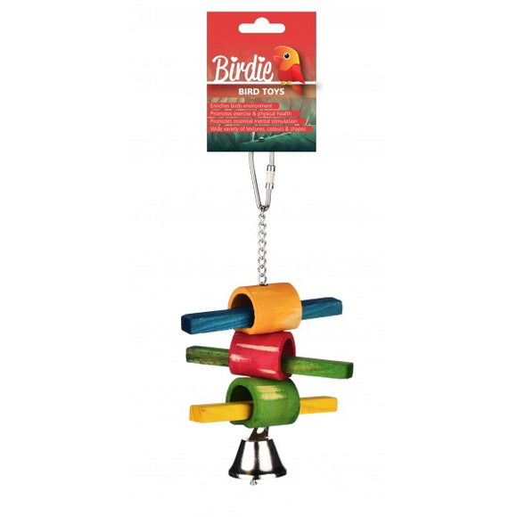 Birdie Rainbow Stick and Ring Toy