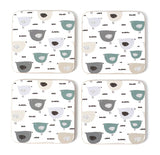 Chirpy Birds Cork Backed Coasters | Set of 4