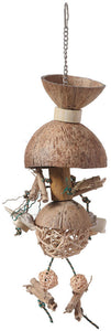 Feathered Friends Coconut Chandelier