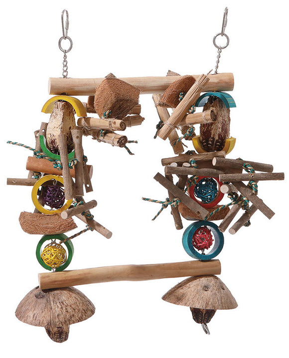 Feathered Friends Garden Totem Parrot Swing - TWO SIZES!