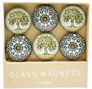 Glass Magnet "Mediterranean" Set of 6