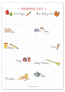 Red Tractor Designs Shopping List