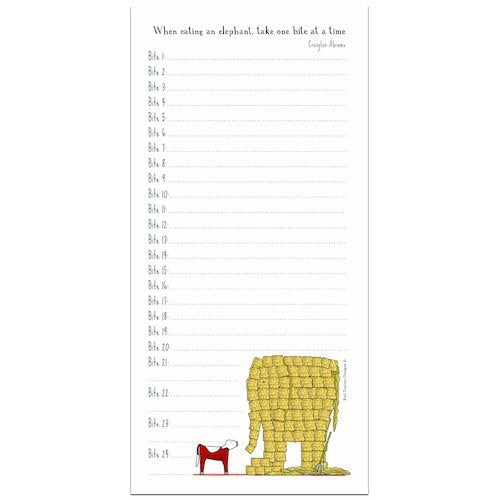 The Elephant List Magnetic DL Notepad by Red Tractor