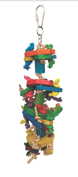 Bird Toy Knots and Blocks Preening Toy Small