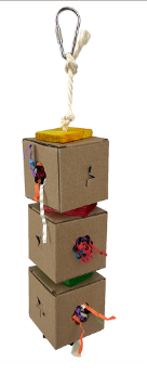 Bird Toy Triple Foraging Boxes