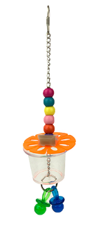 Bird Toy Foraging Cup with Beads