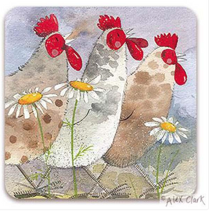 Three Hens Coaster