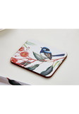 Blue Wren & Eucalyptus 6pk Coaster