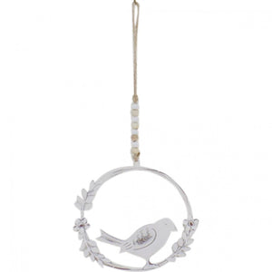 Hanging Bird in Wreath