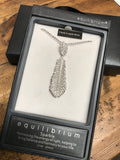 Equilibrium Feather Necklace Sparkle