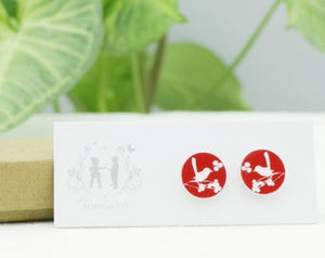Willy Wag Tail Earrings - Red