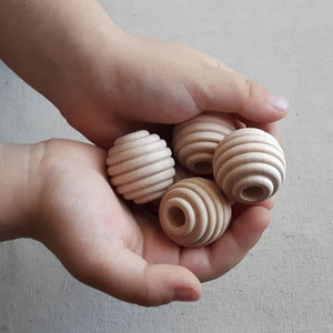 Wooden Beehive Beads