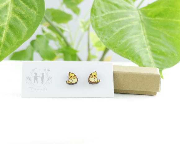 Cockatiel Earrings - Yellow