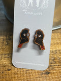 Red Tailed Black Cockatoo Earrings