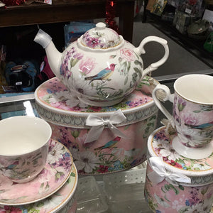 Pink Garden Teapot