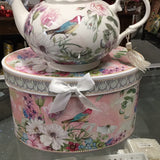 Pink Garden Teapot