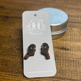 Red Tailed Black Cockatoo Earrings